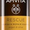 Apivita Holistic Hair Care Argan Oil & Olive 2 Apivita Holistic Hair Care Argan Oil & Olive -Beauté Cheveux Soldes apivita holistic hair care argan oil olive huile hydratante et nourrissante cheveux a lhuile dargan