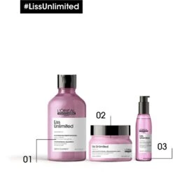 L’Oréal Professionnel Serie Expert Liss Unlimited -Beauté Cheveux Soldes loreal professionnel serie expert liss unlimited shampoing lissant pour cheveux indisciplines 2