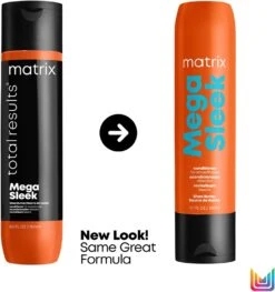 Matrix Mega Sleek -Beauté Cheveux Soldes matrix mega sleek apres shampoing pour cheveux indisciplines et frisottis 1